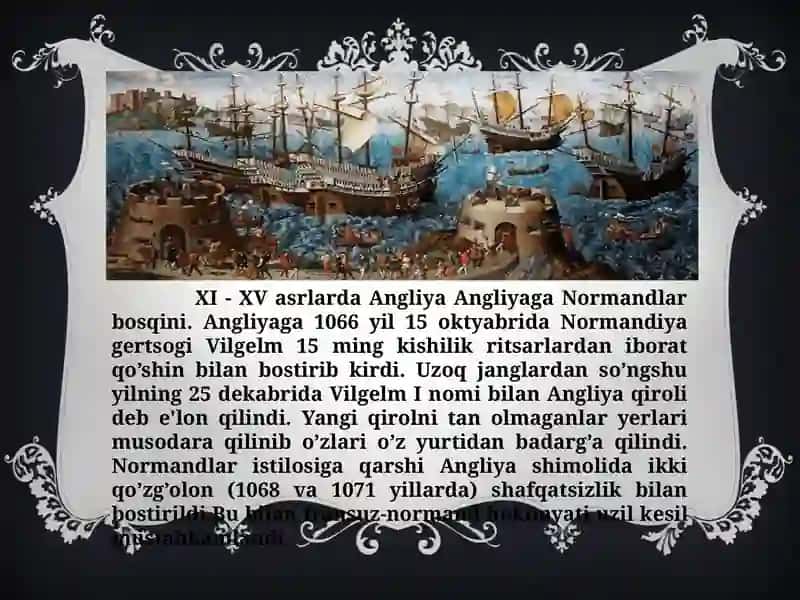 XI- XV asrlarda Angliya 2