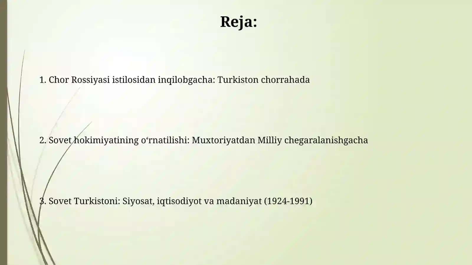 Turkistonda sovet tuzumi hukmronligining o‘rnatilishi 2