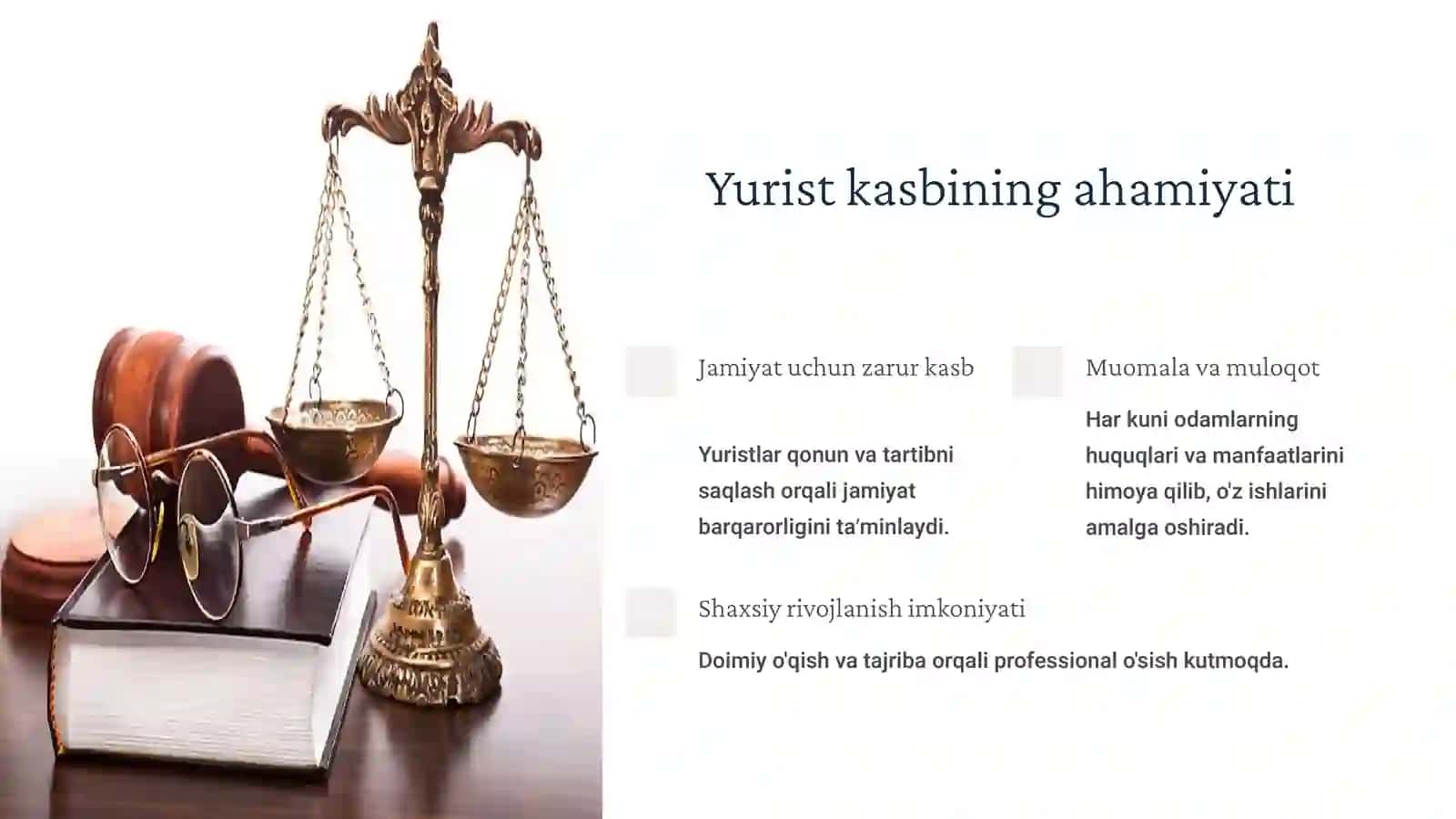Men yoqtirgan kasb vakillarining faoliyati Yuristlar 2