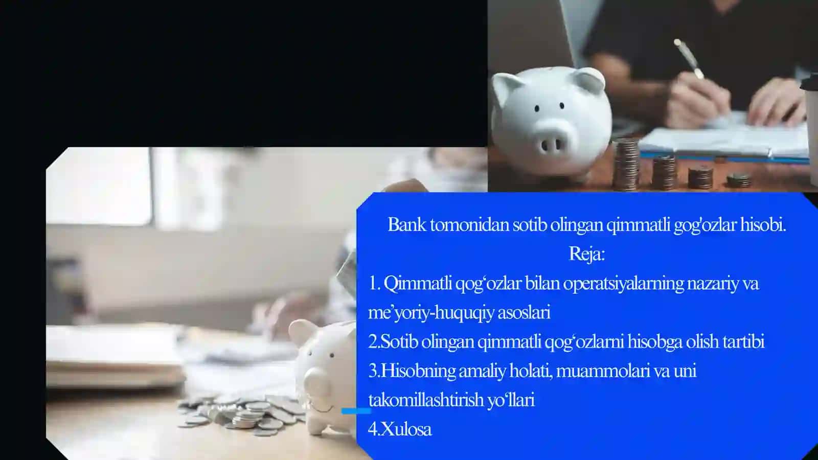 Bank tomonidan sotib olingan qimmatli gog'ozlar hisobi 2