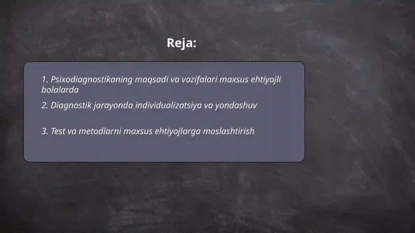Maxsus ehtiyojli bolalarni psixodiagnostika qilishning o'ziga xos funksiyalari 2