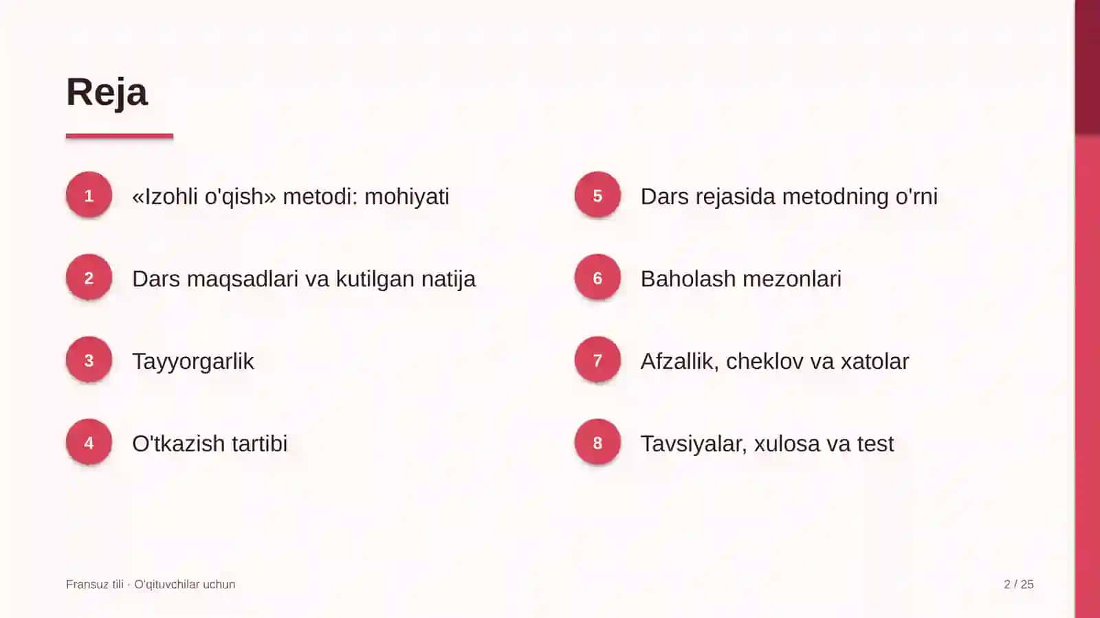 fransuz tili darslarida izohli o'qish metodidan foydalanish 3649 2