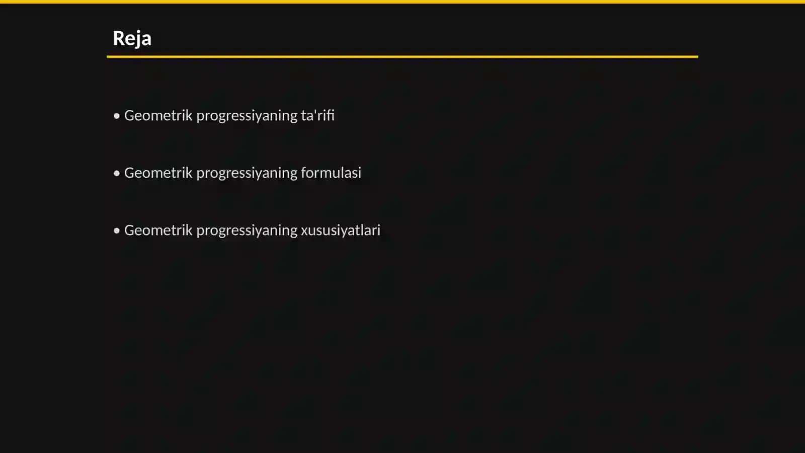 Geometrik progressiya 2