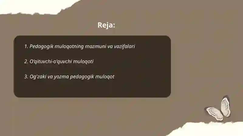 Pedagogik faoliyatda muloqot 2