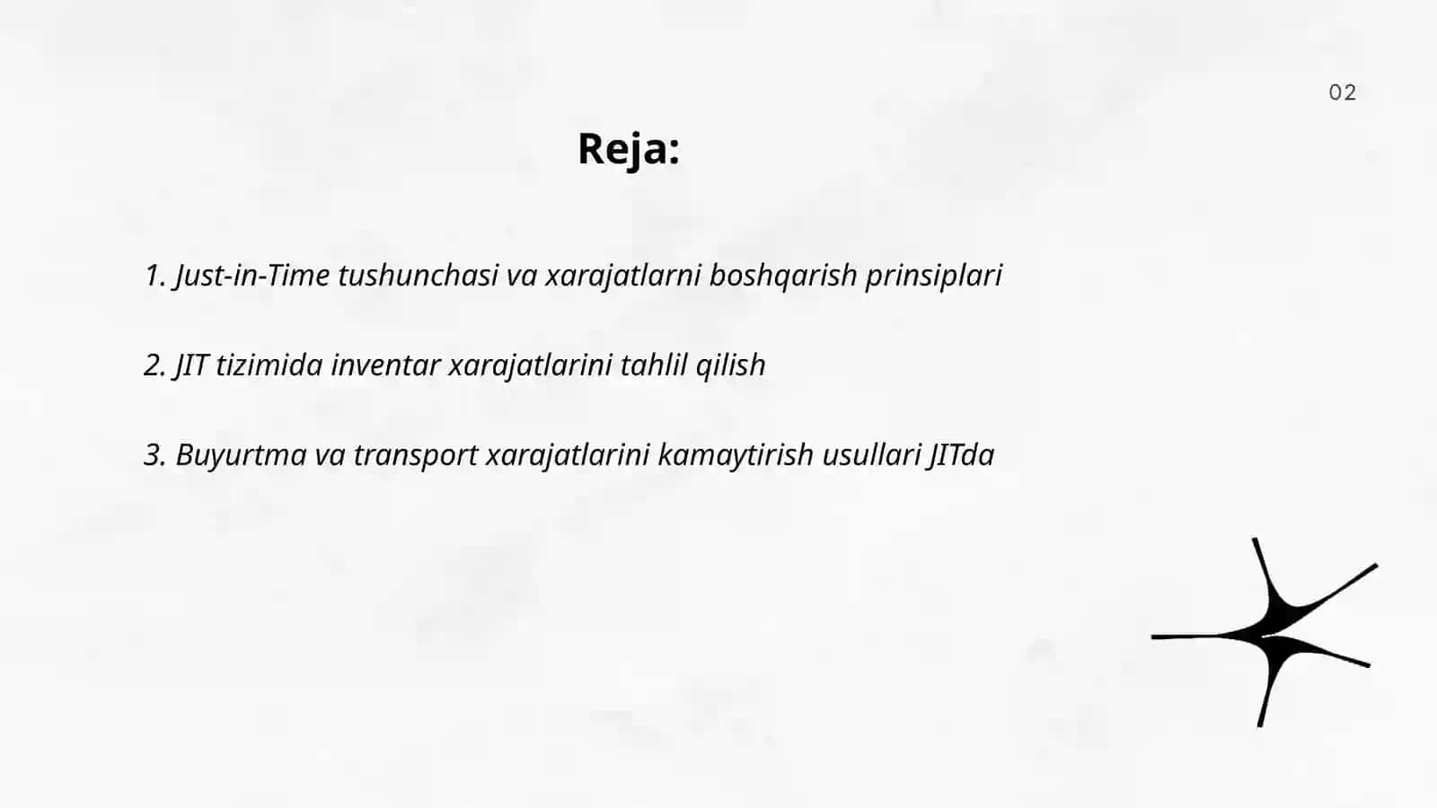 Just-in-Time tizimida xarajatlarni boshqarish va kalkulyatsiya qilish 2
