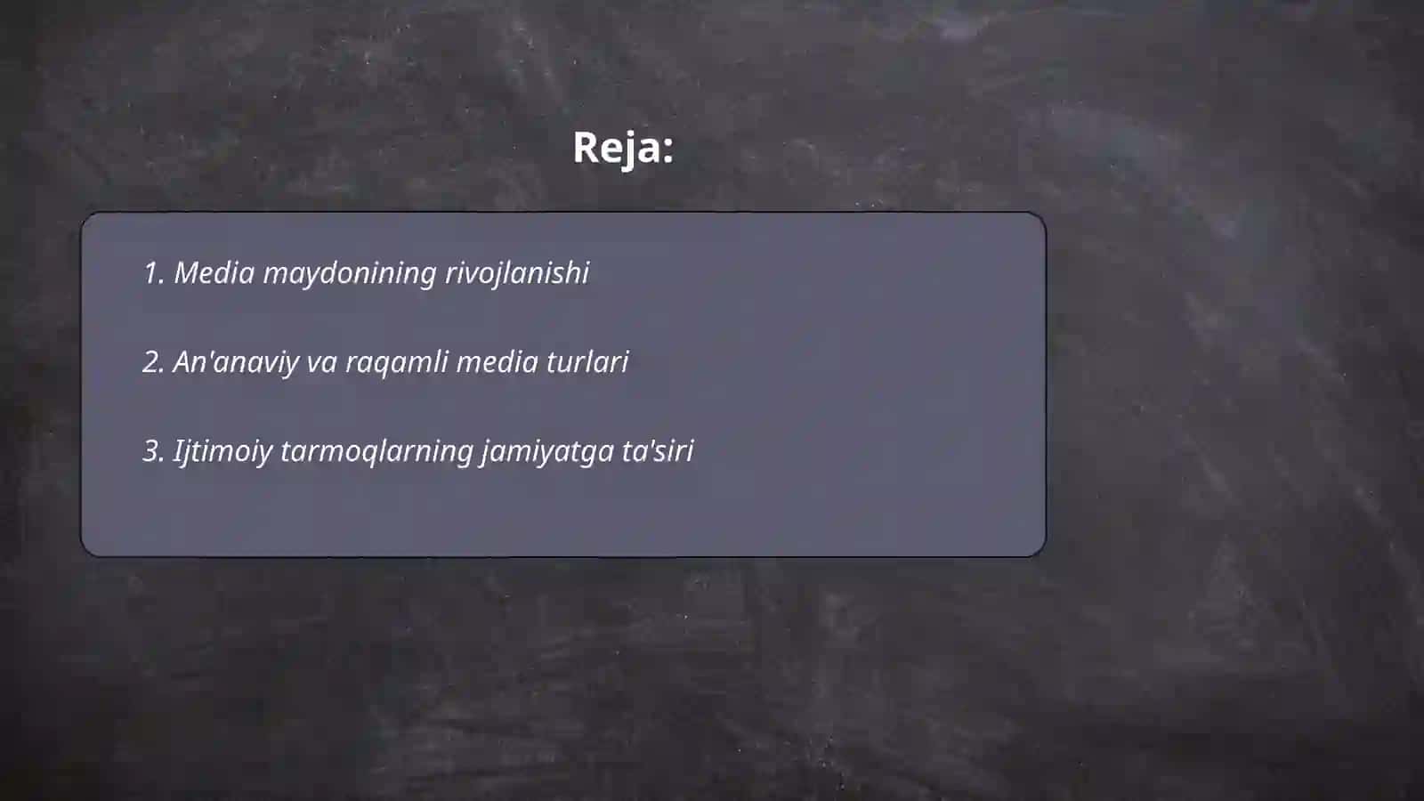 Media maydon tuzilishi va ta'siri 2