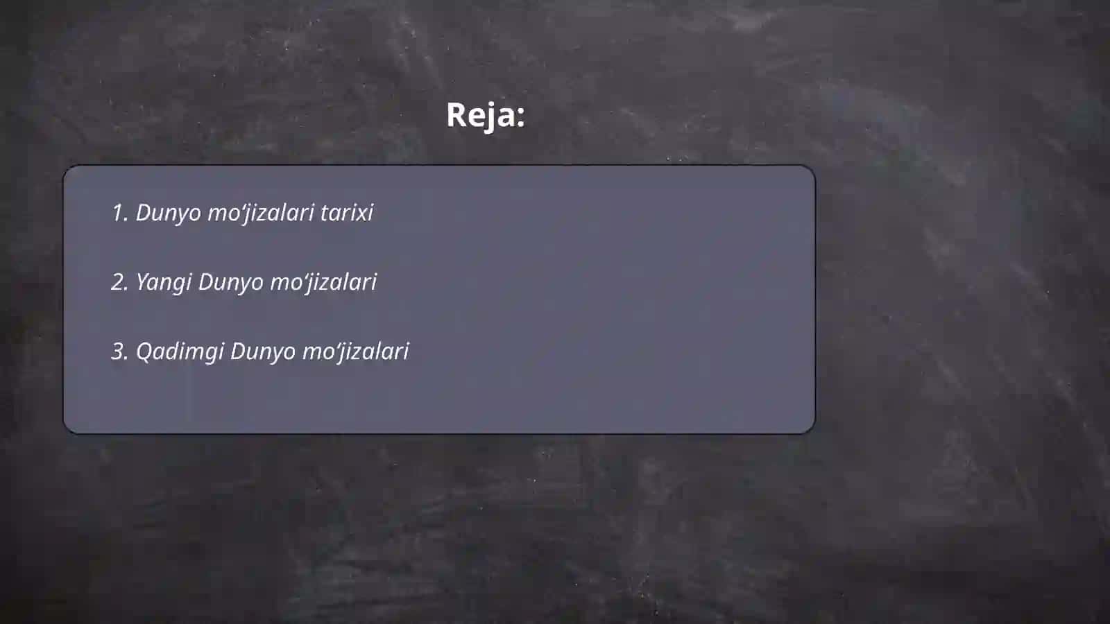 Dunyo moʻjizalari 2