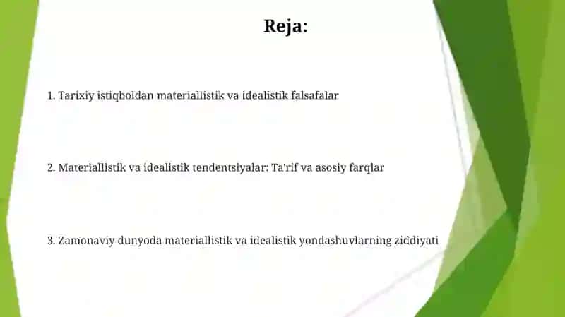 Falsafada materializm va idealizm oqimlari orasidagi ziddiyat 2