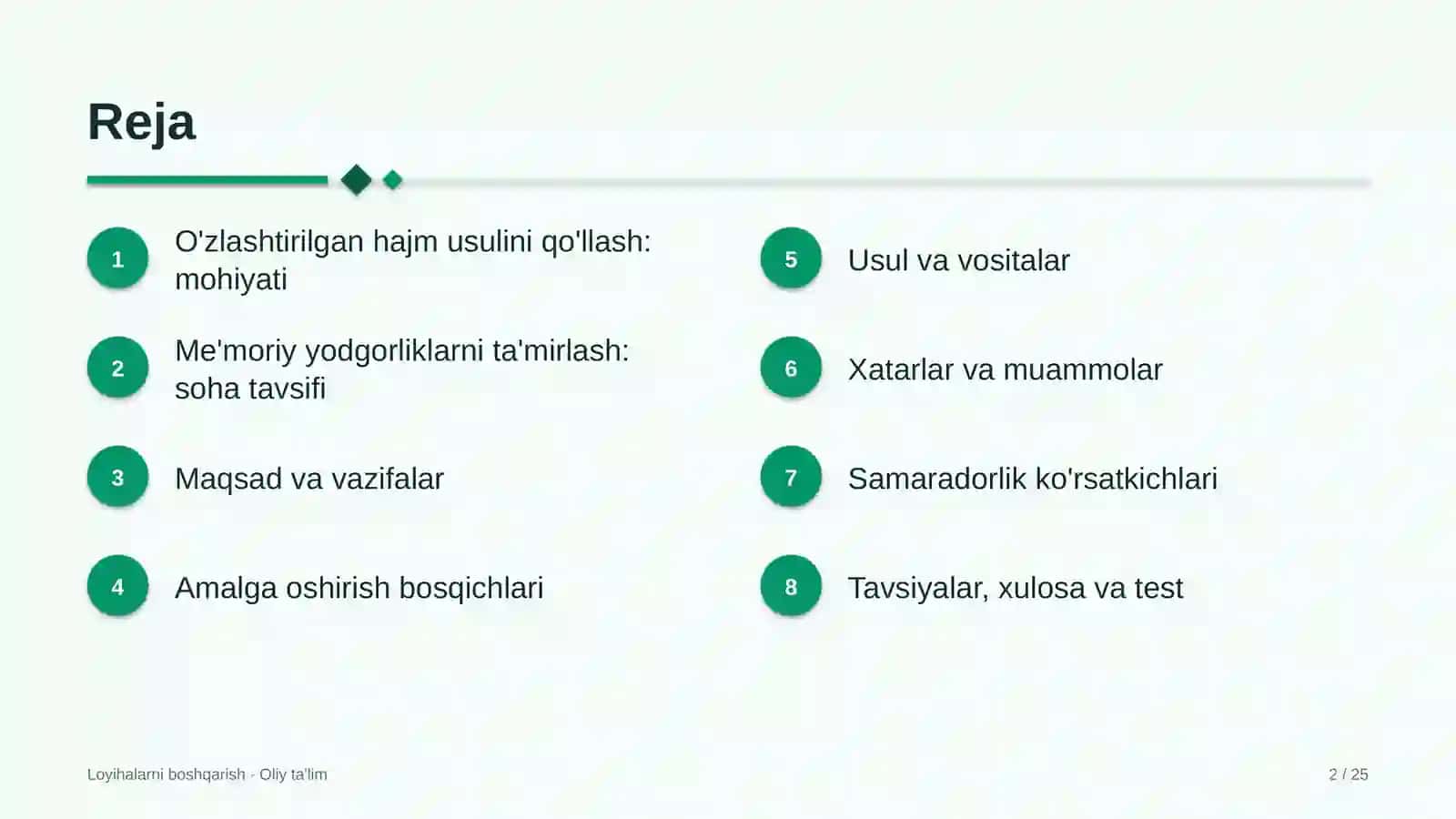 me'moriy yodgorliklarni ta'mirlashda o'zlashtirilgan hajm usulini qo'llash 3796 2