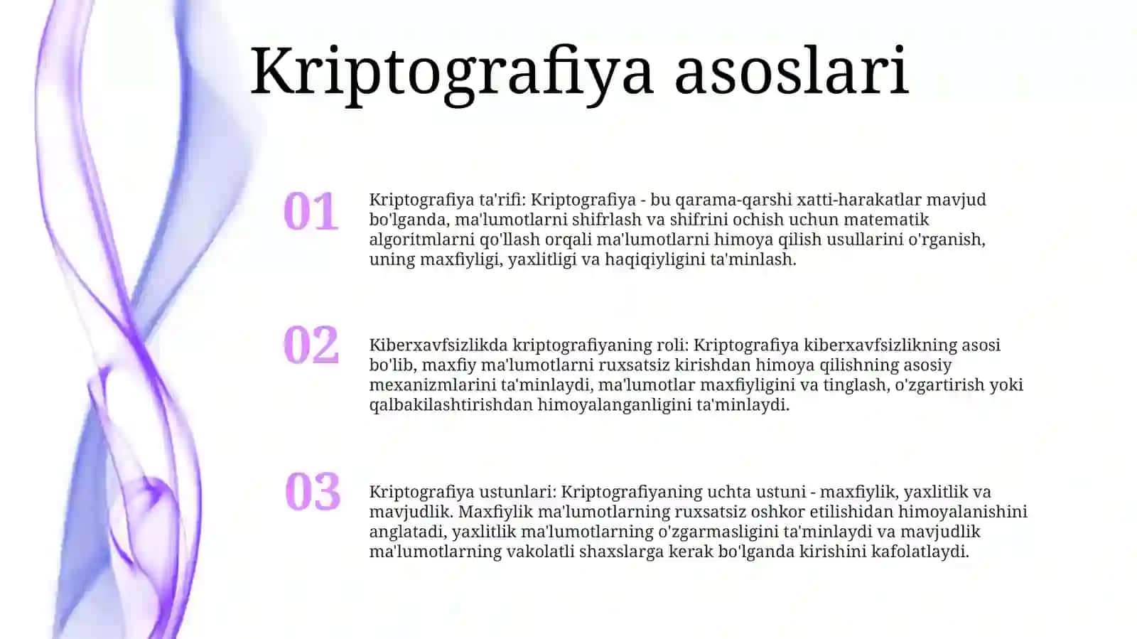 Axborot Xavfsizligini TaʼMinlashning GʻOyaviy Nazariy Asoslari 2