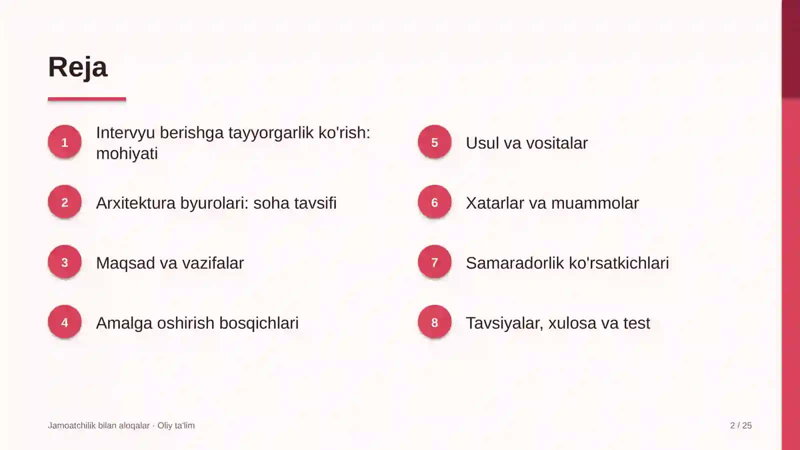 arxitektura byurolarida intervyu berishga tayyorgarlik ko'rish 1189 2