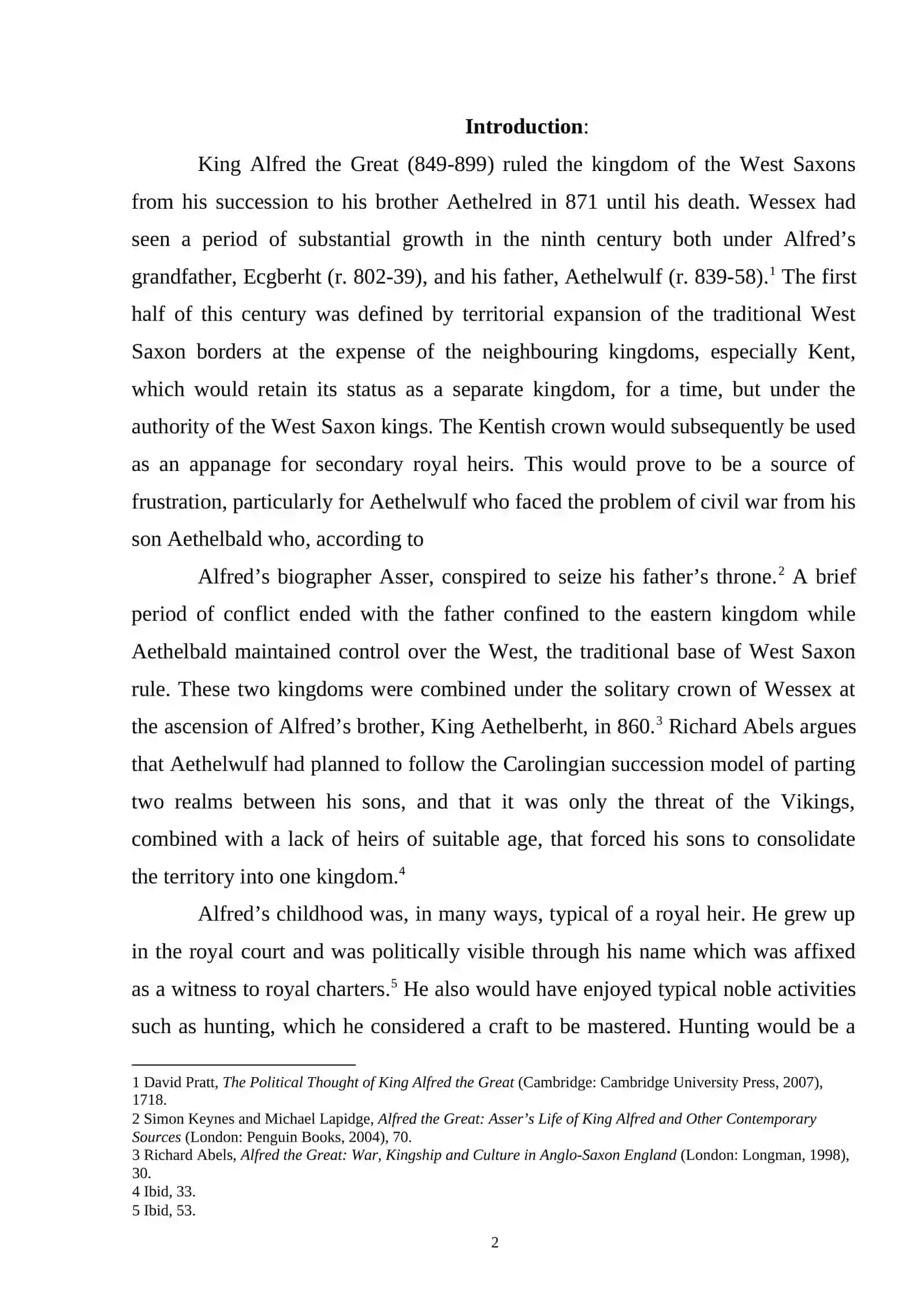 The Most Important Contribution of Alfred the Great to the Old English Prose Literature 2