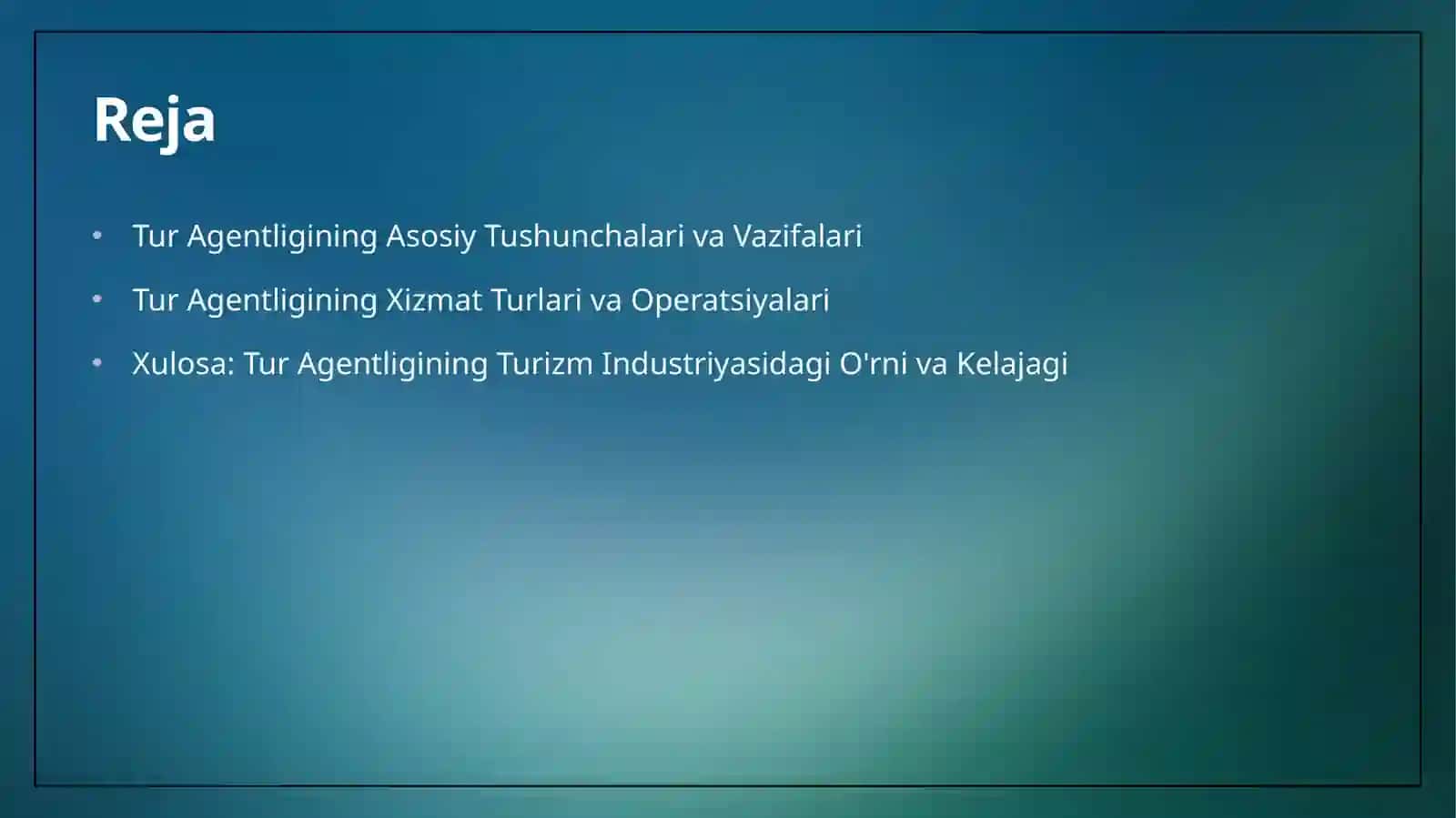 Tur agentligi 2