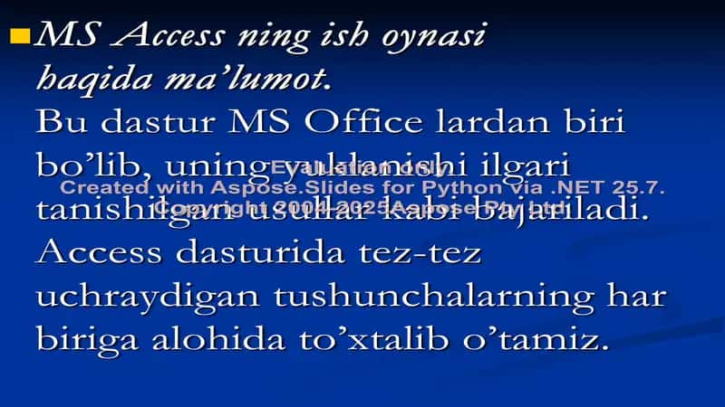 Access 2