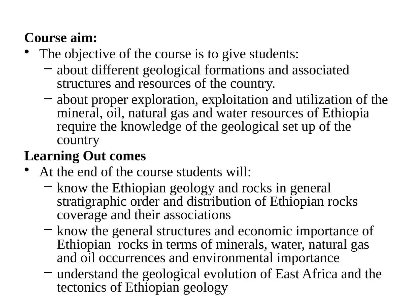 Geology and Geologic Resources of Ethiopia (Geology of Ethiopia) 2