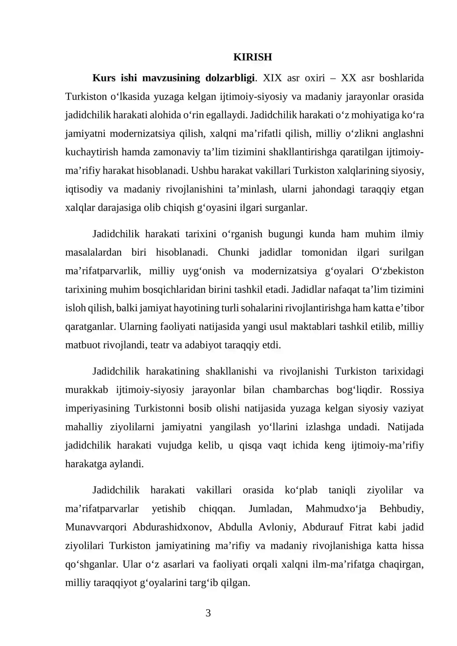 Jadidchilik harakati tarixining zamonaviy tarixshunoslikdagi talqini 2
