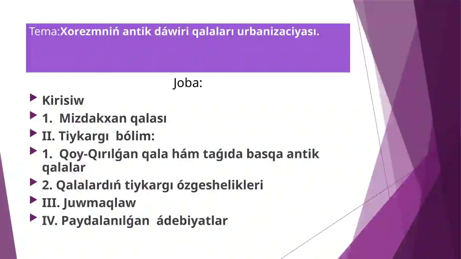 Serjanov Ruslanninis' Mikro-Presentatsiyasiga Qiziqarli Bo'limlar 2