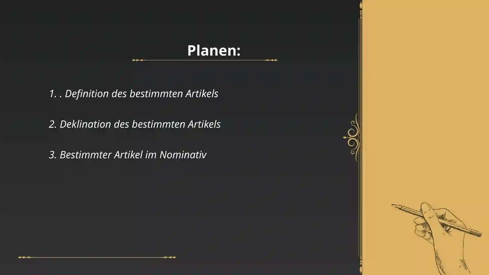 Der bestimmte Artikel 2