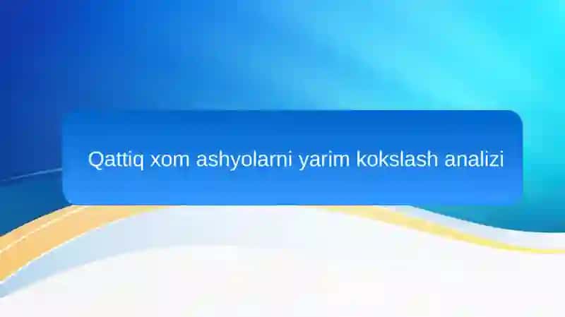 Kimyoviy texnologiya 2