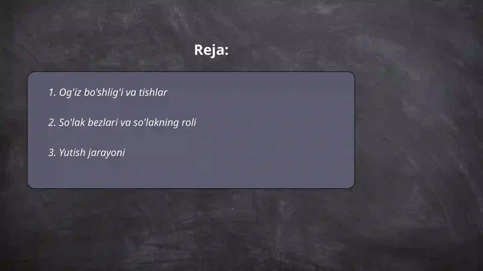 Ovqat hazm qilish sistemasi 2