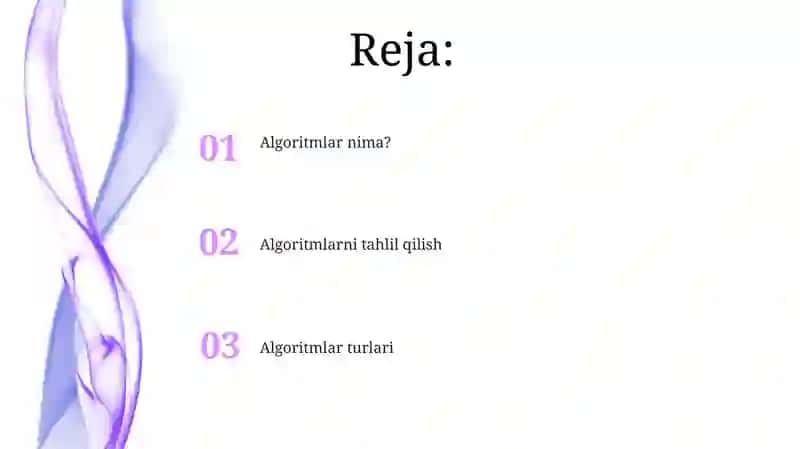 Algoritmlar turlari 2