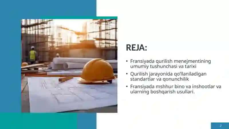 FRANSIYADA QURILISH MENEJMENTI 2