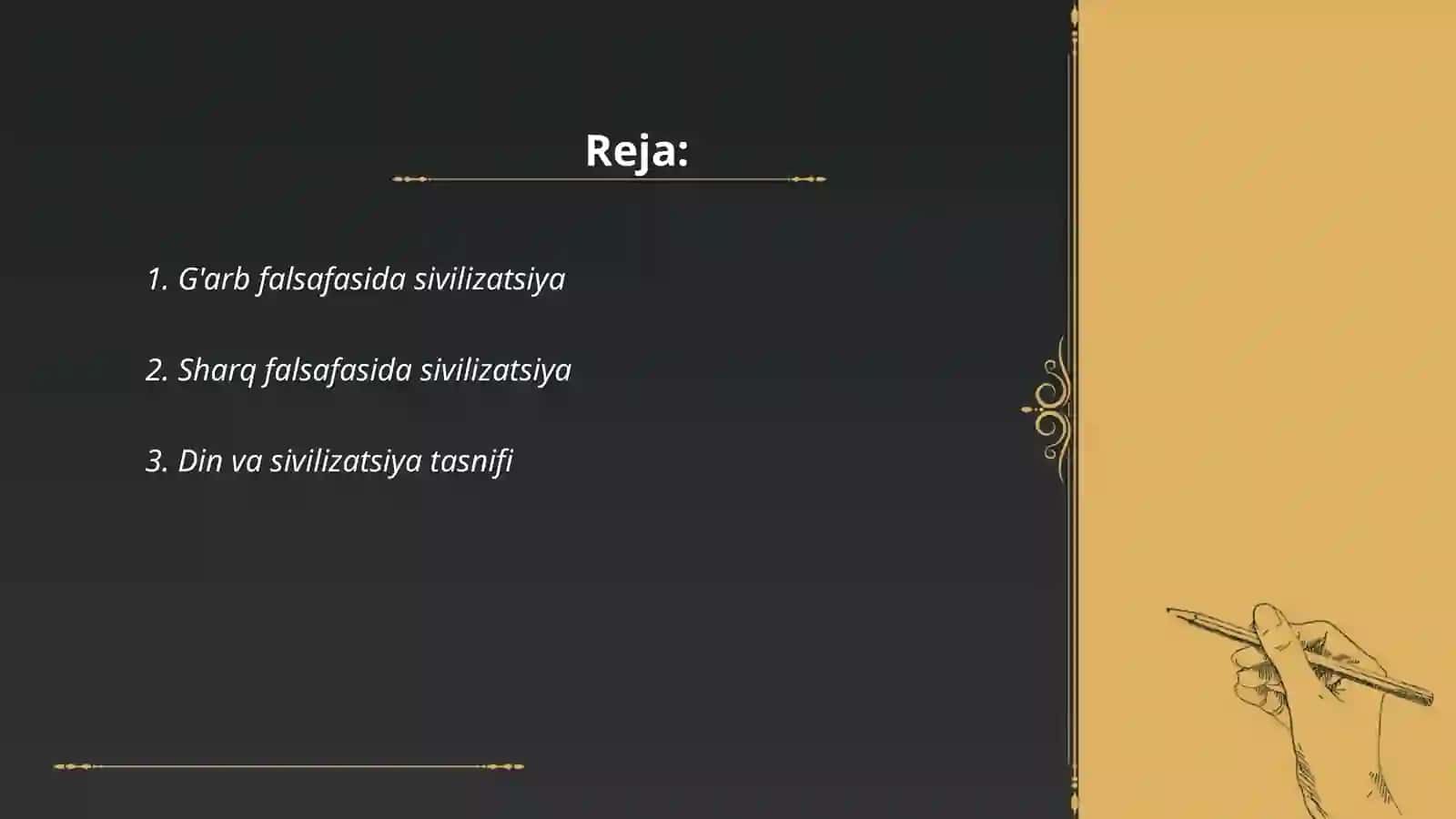 G'arb falsafasida sivilizatsiya 2