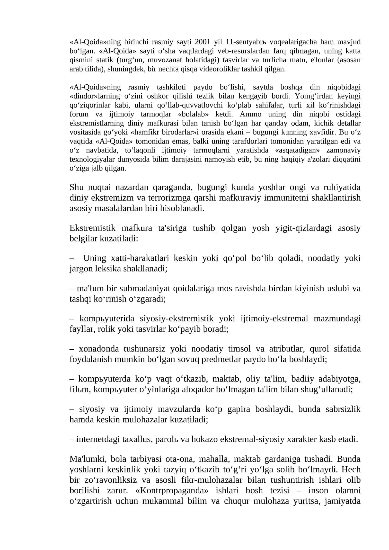Kiber makonda din. Missionerlik va prozelitizmning ijtimoiy-siyosiy xavfi 2