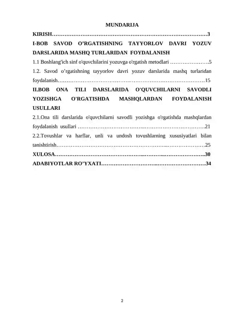 Savod o'rgatish jarayonida mashq turlaridan foydalanish 2