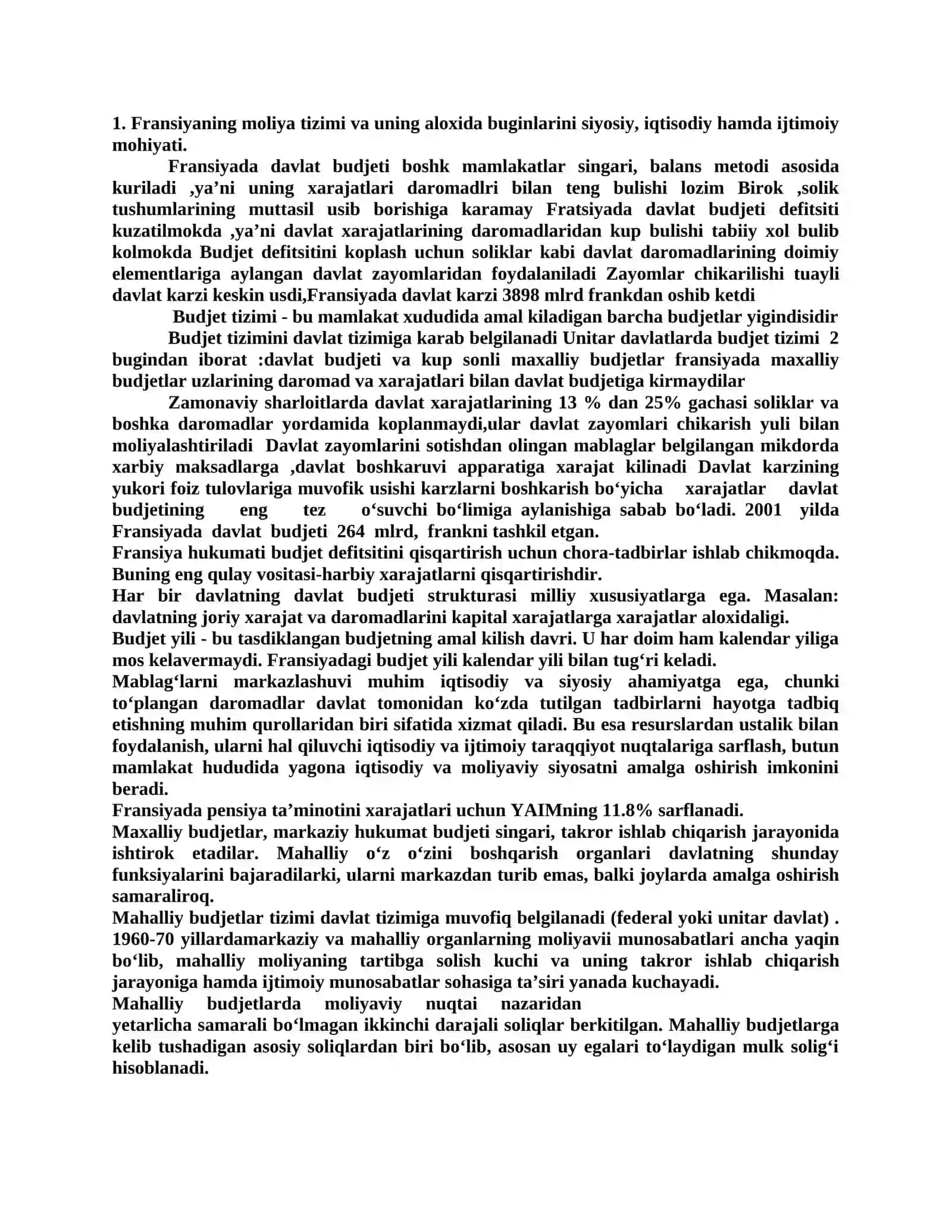 Fransiyaning moliya tizimi 2