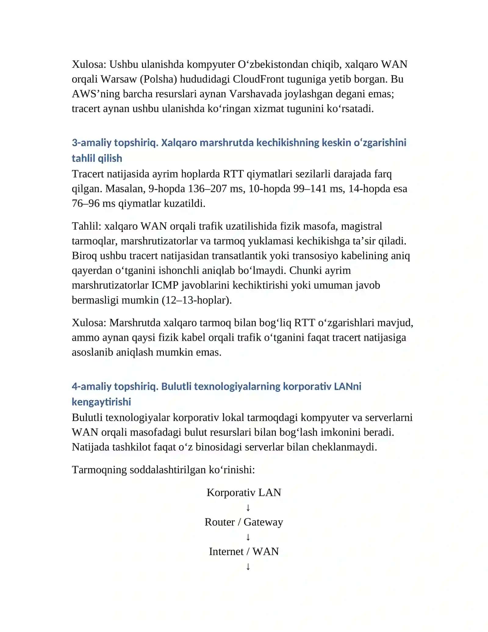 BULUTLI INFRASTRUKTURALAR (CLOUD NETWORKS) VA XALQARO MARSHRUTLASH 2