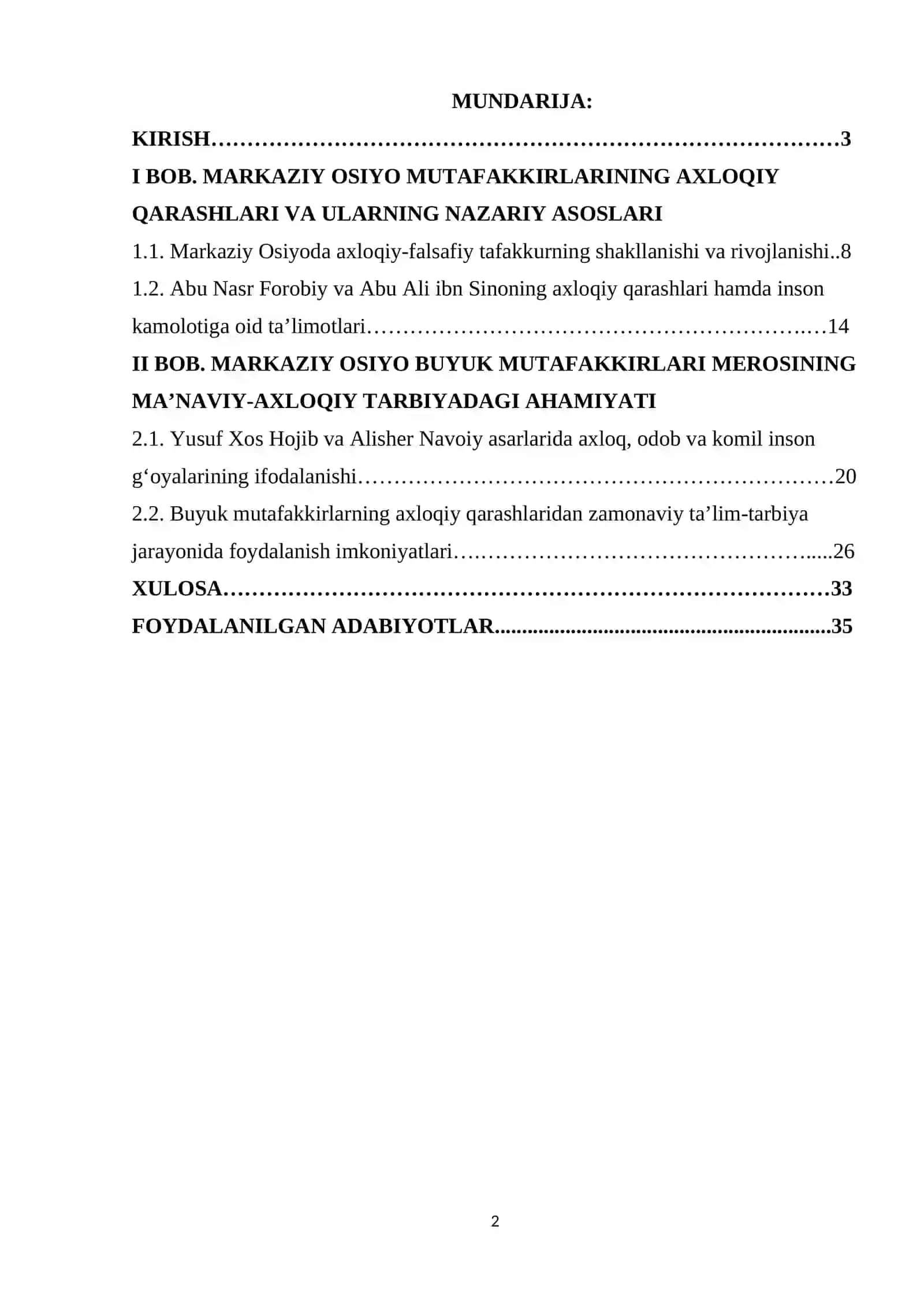 MARKAZIY OSIYODA YASHAB IJOD ETGAN BUYUK FAYLASUF VA MUTAFAKKIRLARNINg ahloqiy qarashlari 2