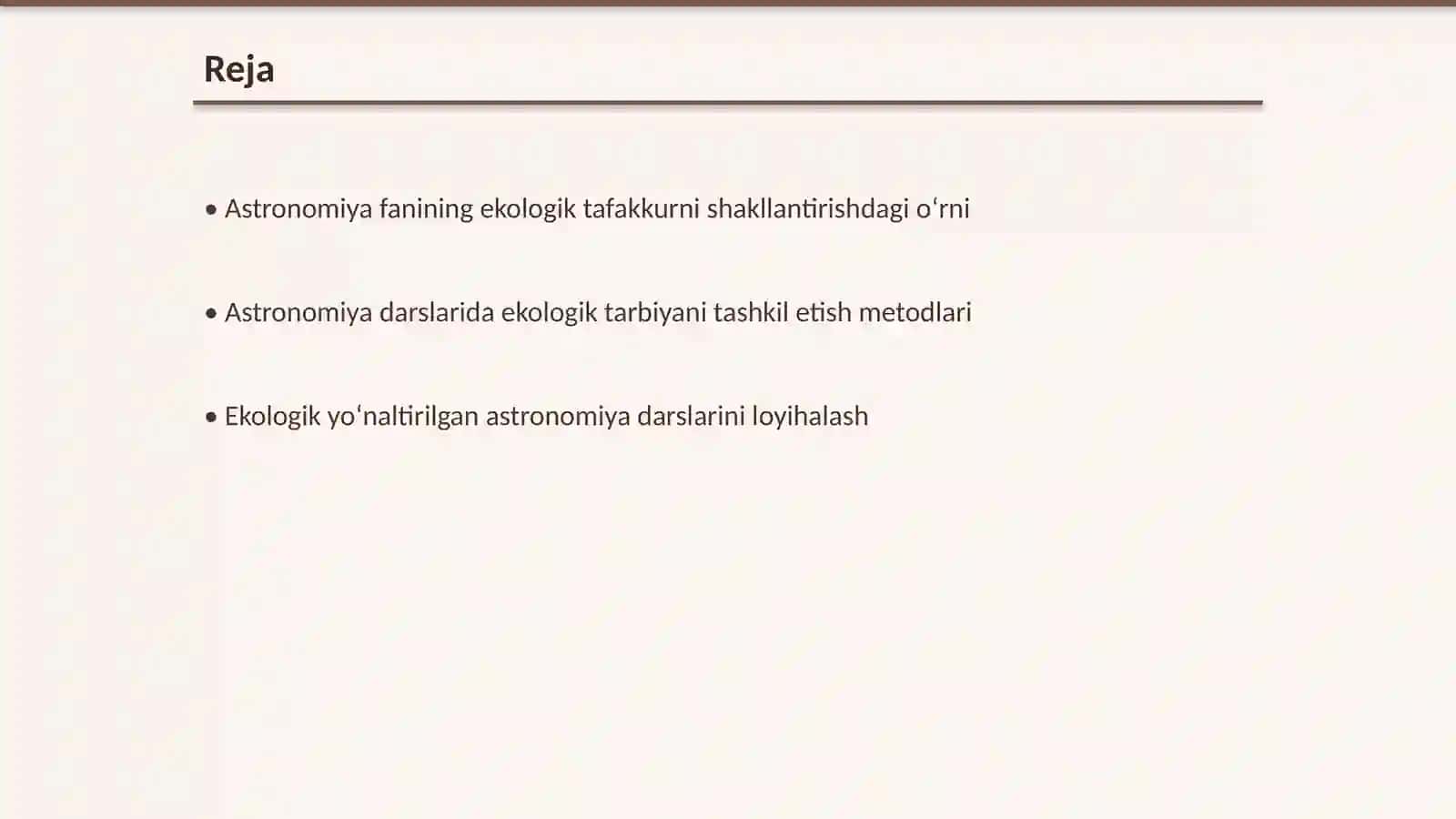 Astronomiya o‘qitishda ekologik tarbiya 2