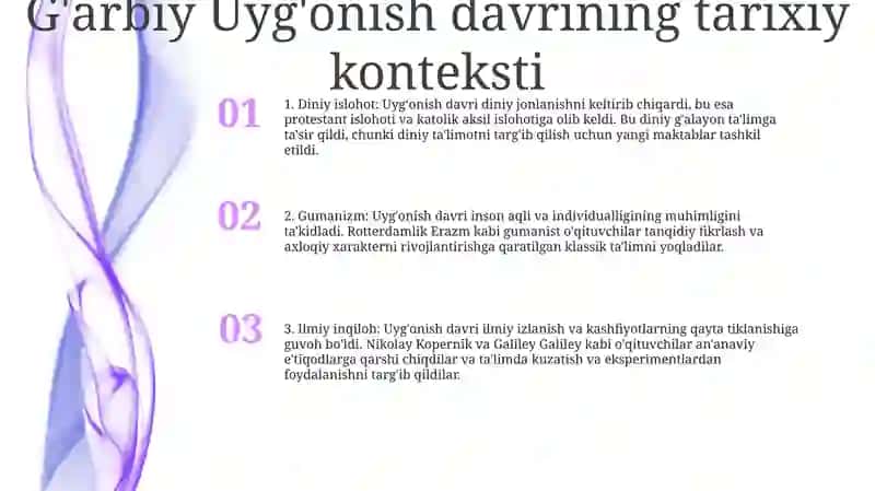 GʻArb UygʻOnish Davri Pedagogikasi Namoyondalarining Didaktik GʻOyalari 2