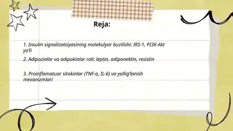 Metabolik sindrom kelib chiqishining biokimyoviy asoslari 2