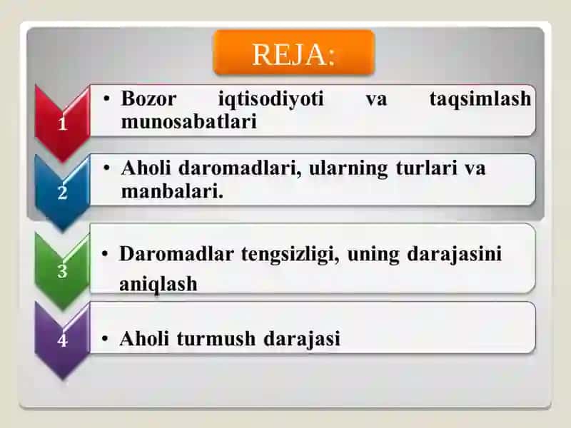 Daromadlarni qayta taqsimlash, boylik va iqtisodiy siyosat 2