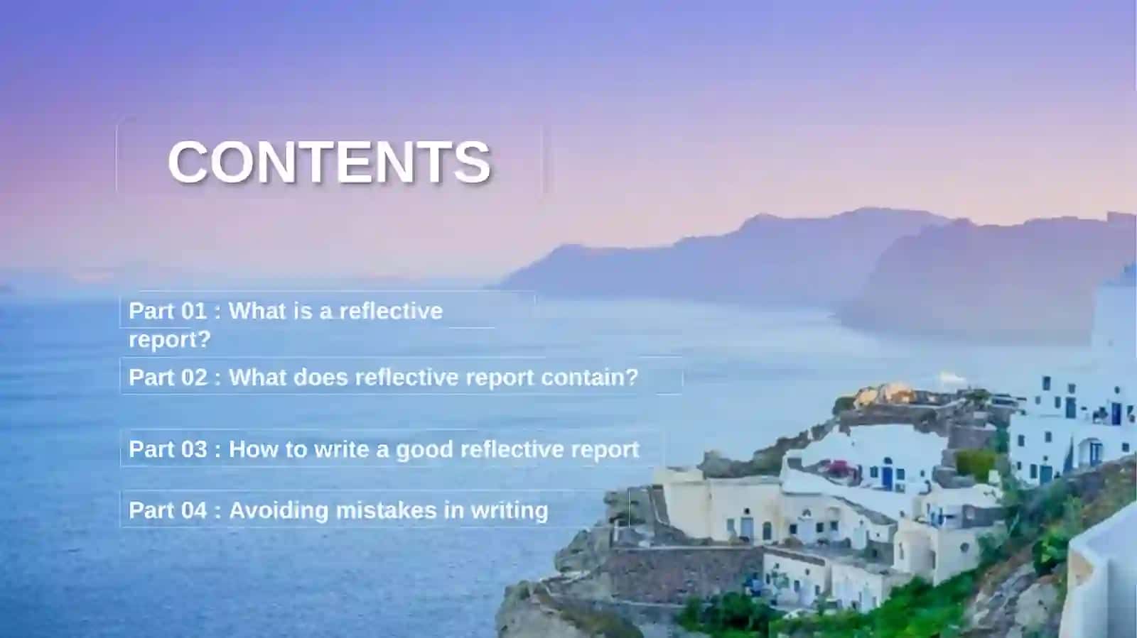 REFLECTIVE REPORT 2