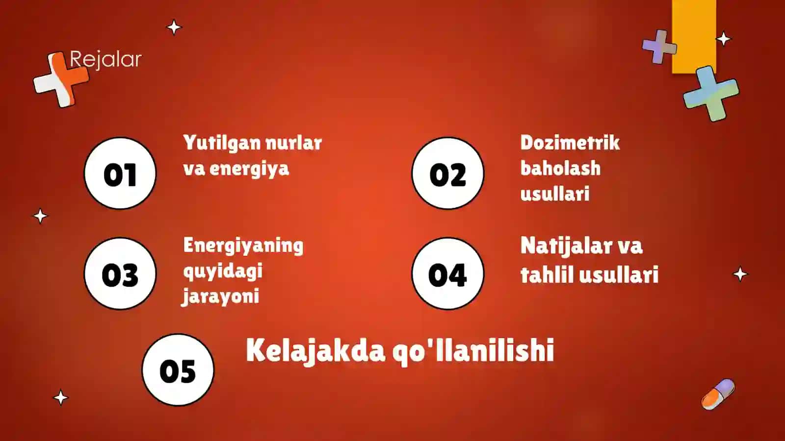 Yutilgan nurlar energiyasini dozimetrik baholash 2