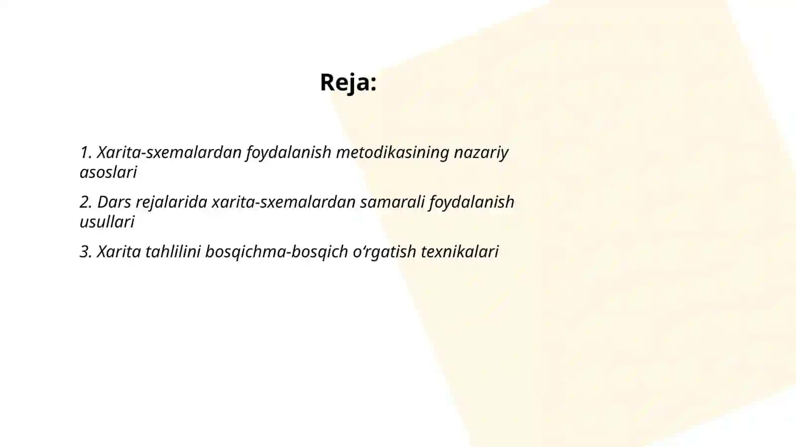 Xarita-sxemalardan foydalanish metodikasi 2