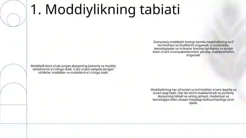 Zamonaviy Moddiylik va Uning Turlari 2