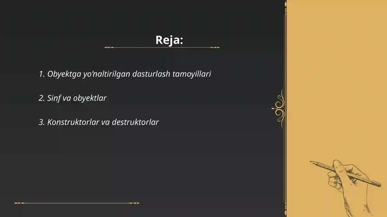 Pythonda obyektga yo‘naltirilgan dasturlash 2