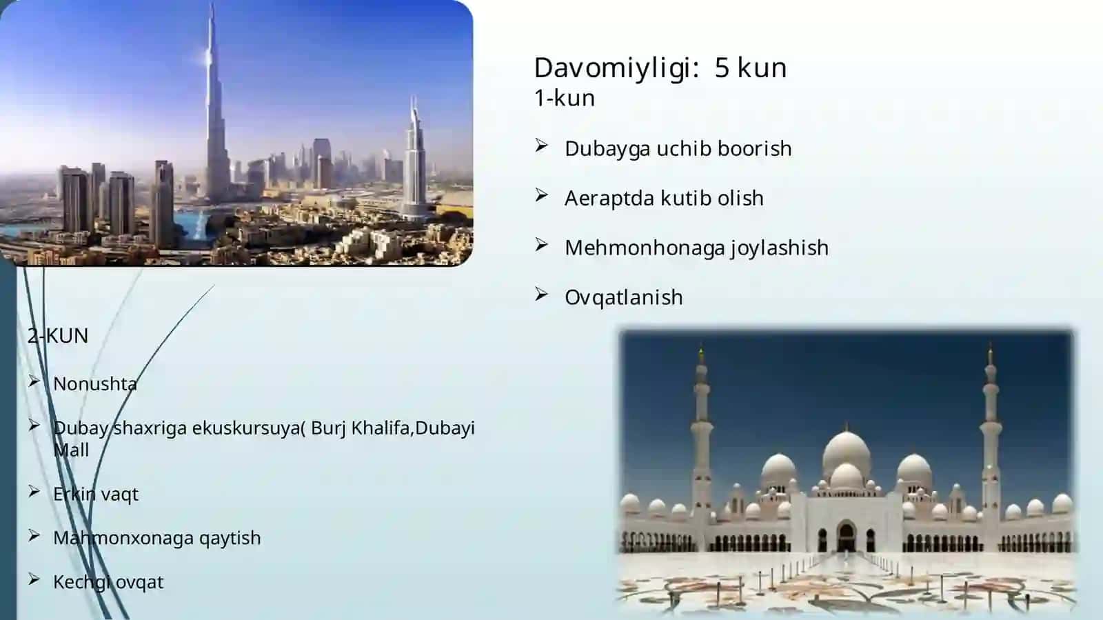 SABO TOUR DUBAI 5 KUNLIK SAYOHAT 2