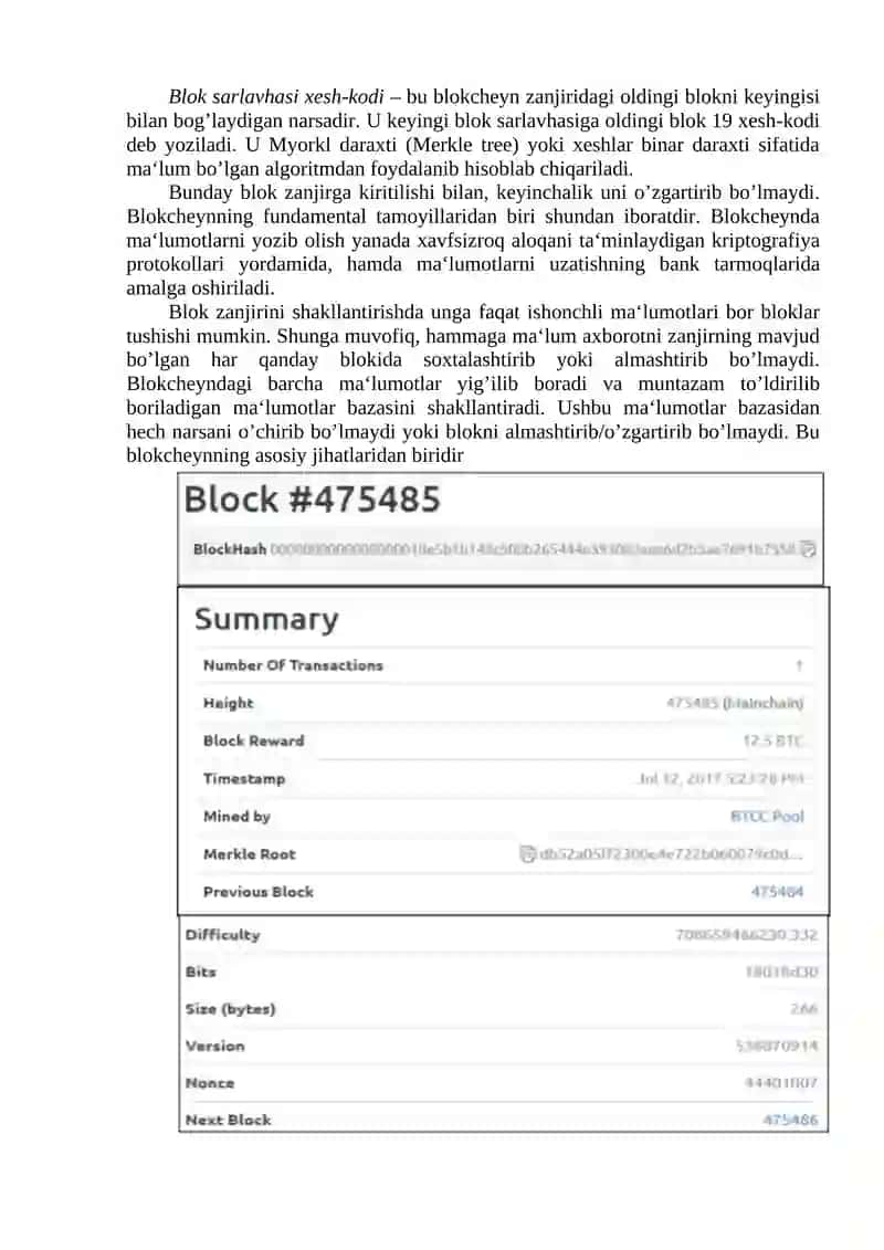 Blokcheyn texnologiyasi va undan foydalanish yo‘llari 2