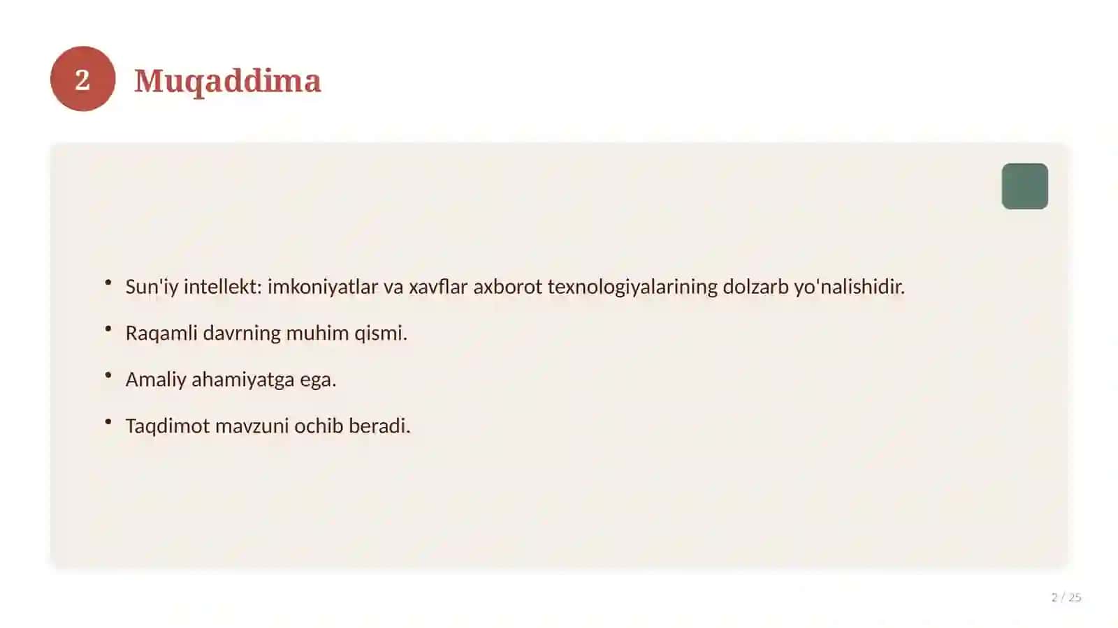 Sun'iy intellekt: imkoniyatlar va xavflar 2