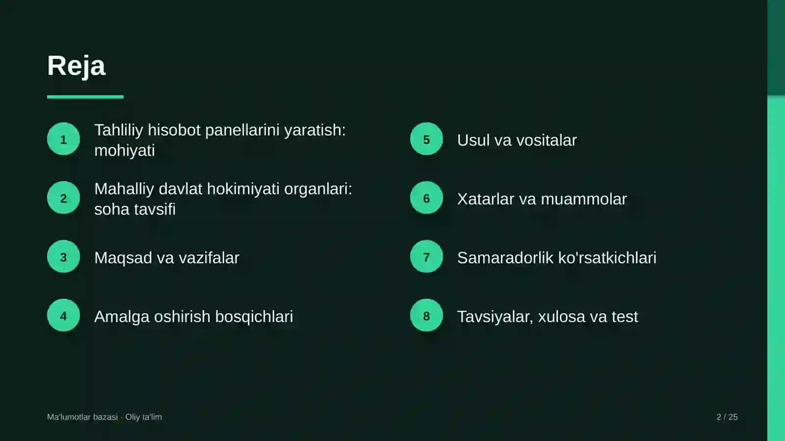 Mahalliy davlat hokimiyati organlarida tahliliy hisobot panellarini (dashboard) yaratish 2