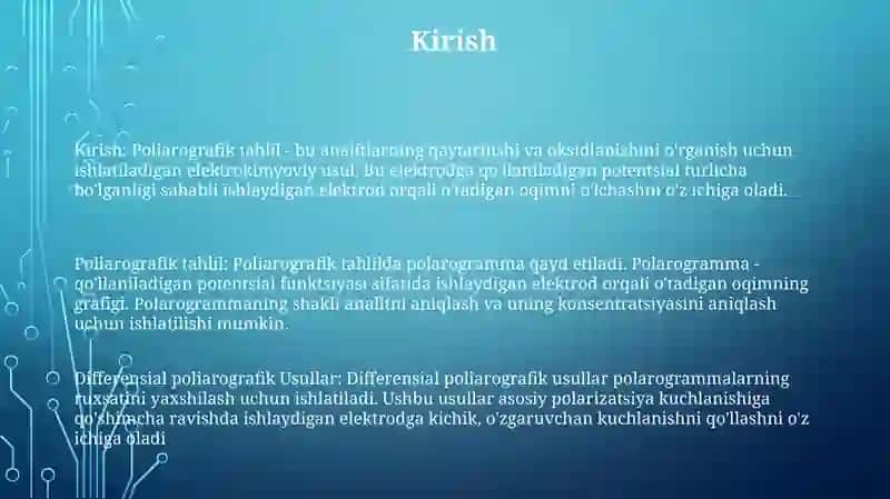 Polyarografik Analiz Va Differensial Polyarografik Usullar 2