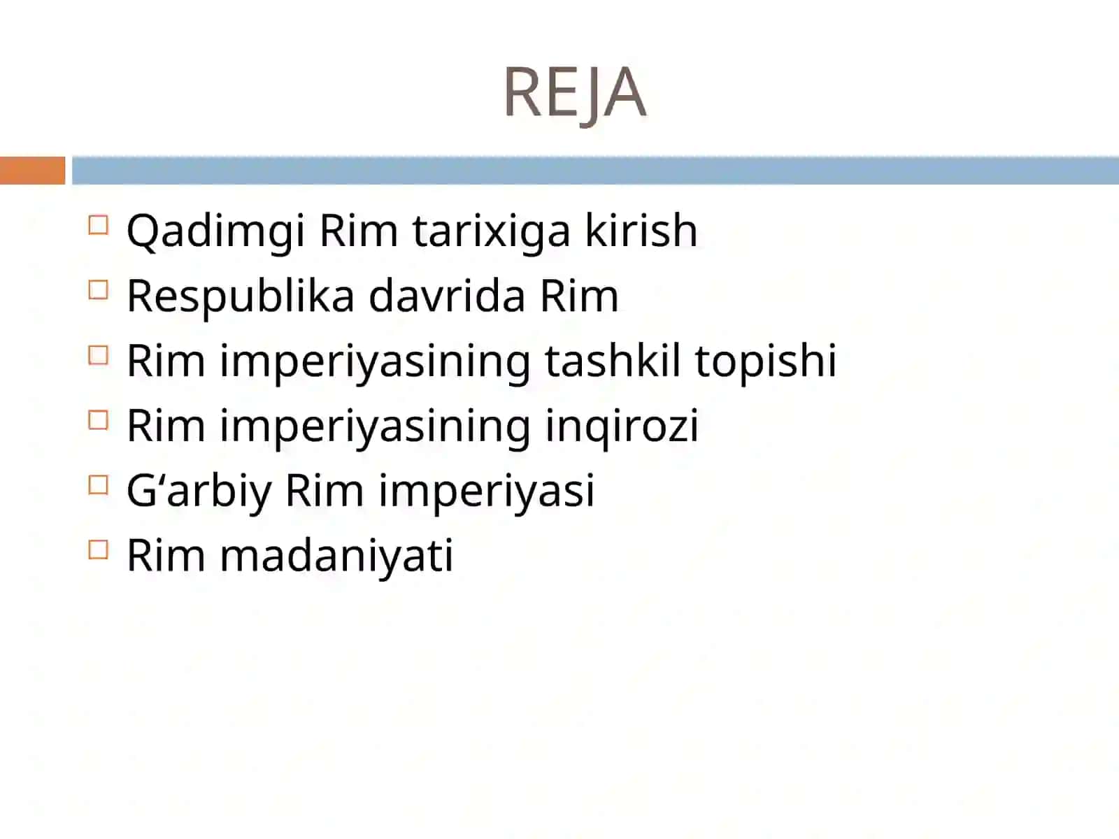 Qadimgi RimTARIXI 2