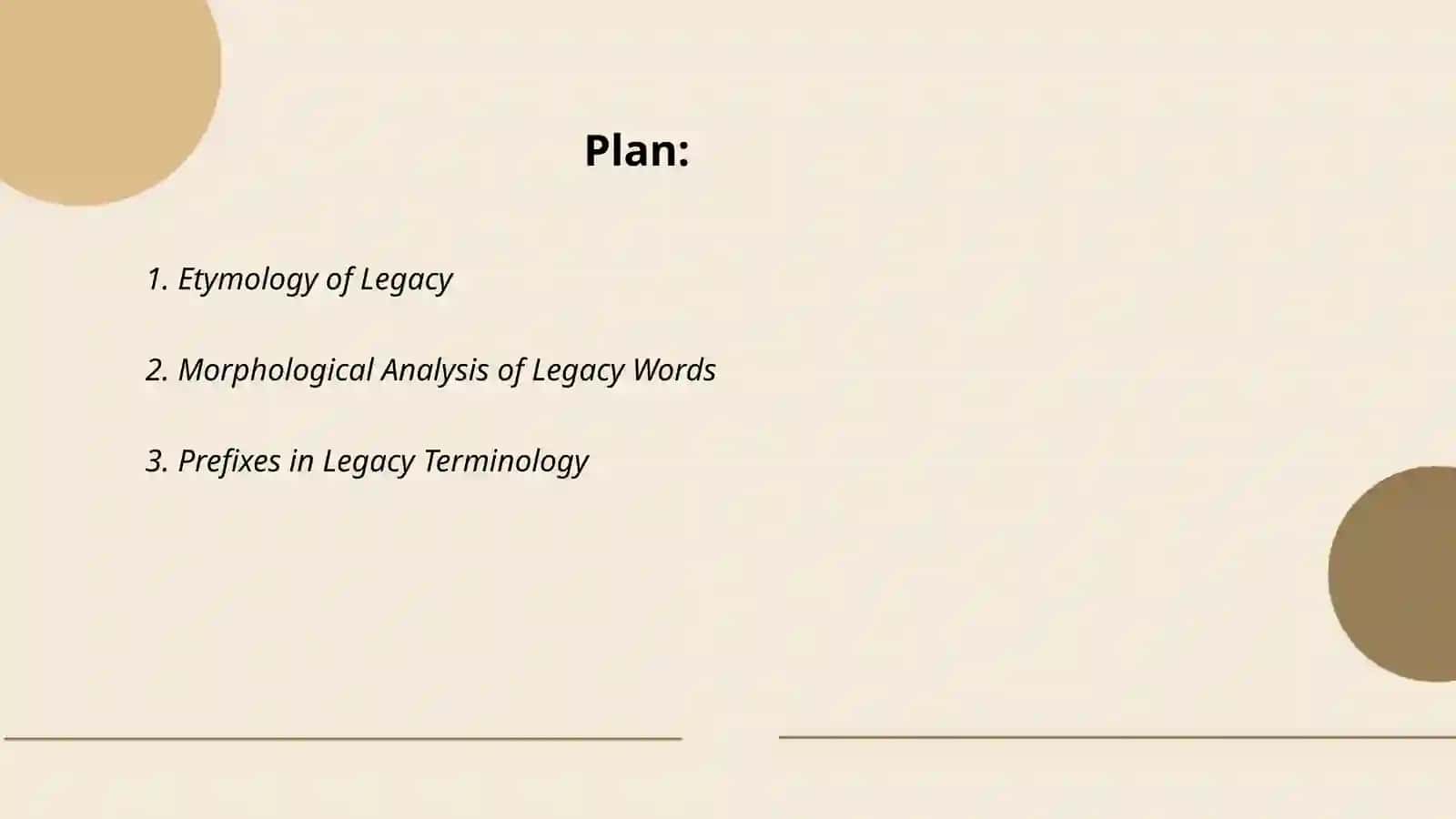 Legacy words with more than one affix 2