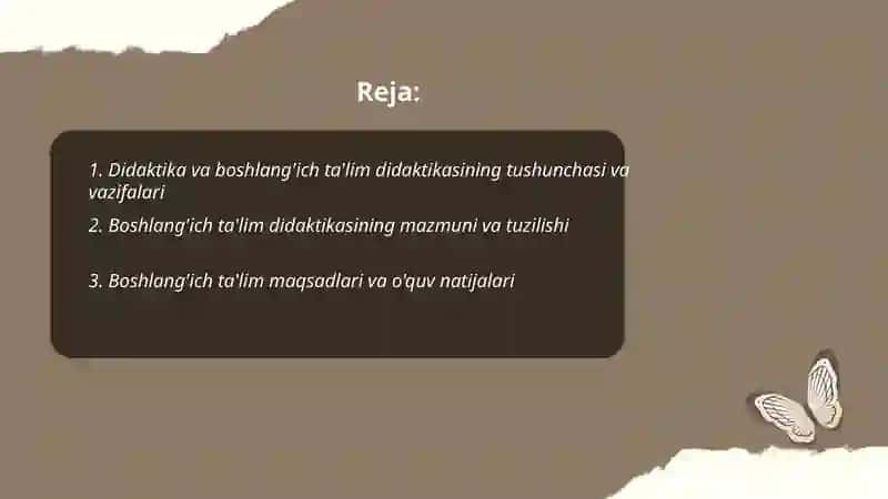 Boshlangʻich taʼlim didaktikasining mazmuni va mohiyati 2