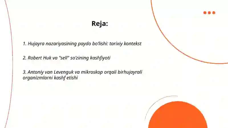 Hujayra nazariyasi yaratilishi 2